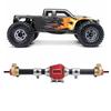 RC Rear Axle Assembly Replacement RC Rear Axle with 27T 8T Internal Mounting Gear for SCX10 PRO Silver