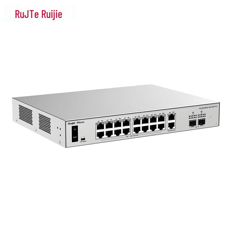 Switch Gestito PoE Gigabit a 18 Porte Ruijie
