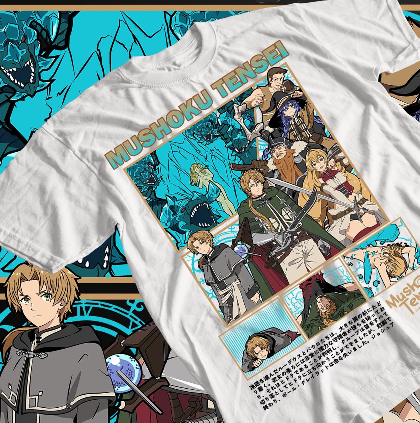 Anime Family Unisex Tee, Family Gift, Mu Shirt, Graphic Manga Anime Tee, Japan Shirt XL