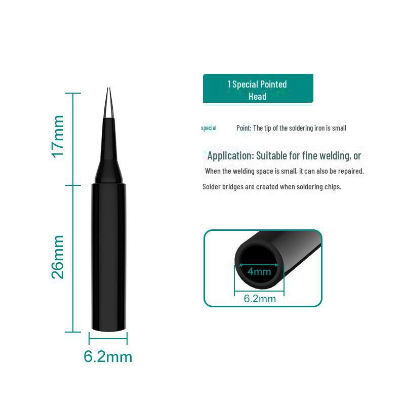 

Наконечник паяльника с электрическим наконечником черного золота без свинца с внутренним подогревом 900M и универсальной постоянной температурой I Special Point