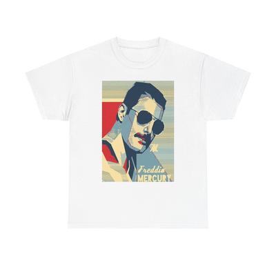 T-shirt Grafica Queen Vintage Retro Unisex Cotone Pesante