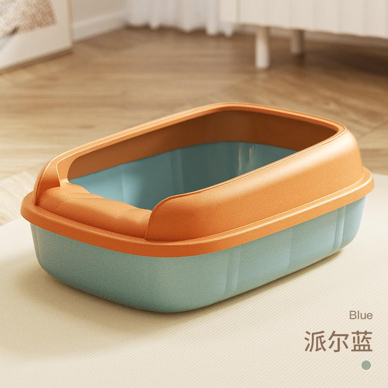 Semi-closed Cat Litter Box Extra Large New Anti-splash Pet Toilet Cat Shit Basin Odor-proof Pet Supplies