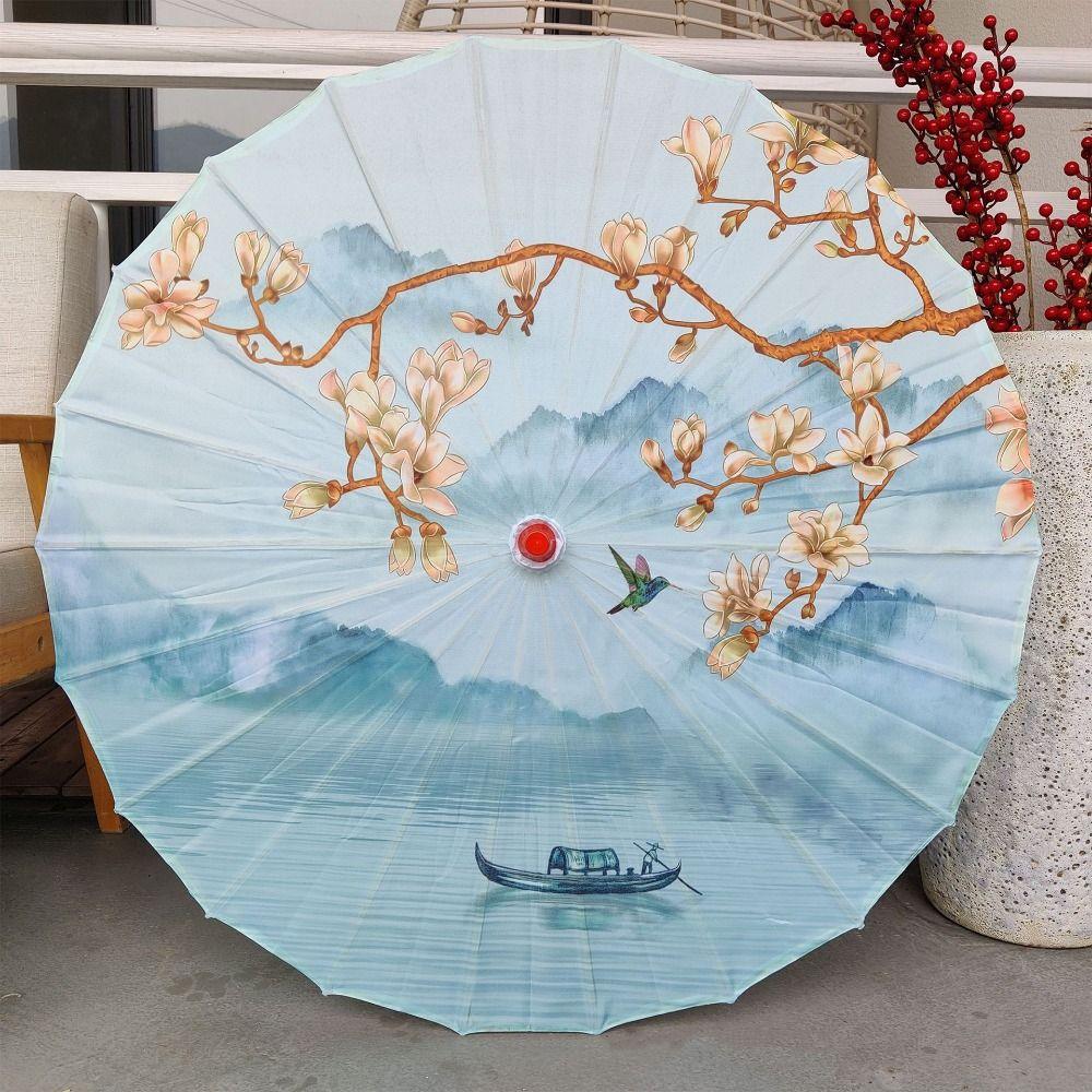 70 cm Silk Cloth Women Umbrella Chinese Style Chinese Oil Paper Umbrella  Party