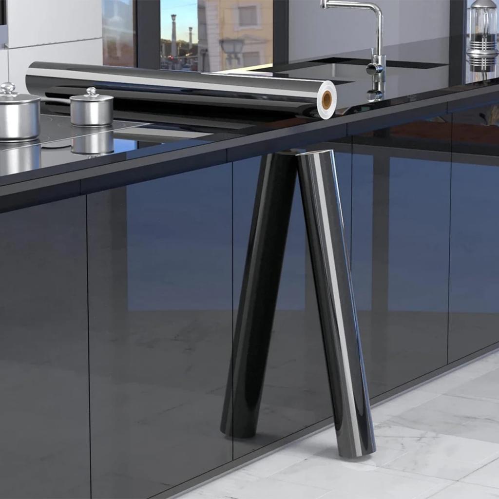 PVC Perlmuttfolie Wasserdichte Tapete Zimmer DIY Selbstklebend Rosa/Weiß Kleiderschrank Küche Hochglanz Kleben Möbel Wandaufkleber