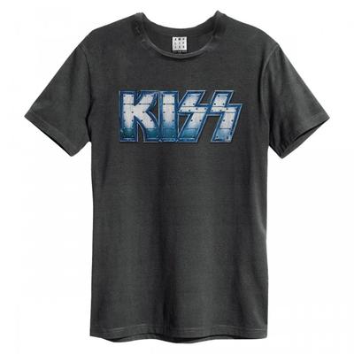 Amplified Camiseta Distressed Kiss Unissex para Adultos