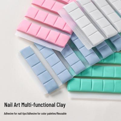 Arcilla Azul Multifuncional para Fijación de Uñas - Masilla Súper Pegajosa y Sin Rastro para Tips de Uñas