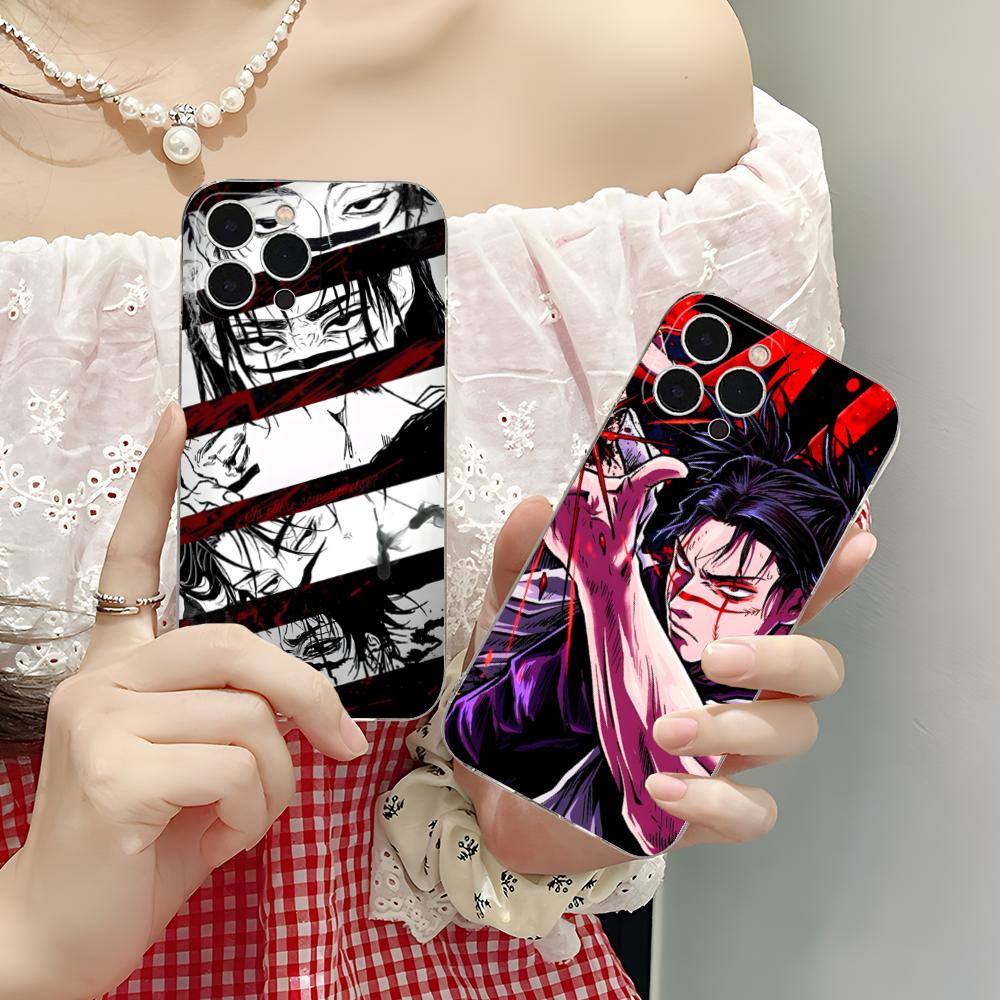 Jujutsu Kaisen Choso Mobile Phone Case for iPhone 16 15 14 13 12 11 X XR XS 8 6 Pro Max Plus Mini Clear Colour Protective Luxury
