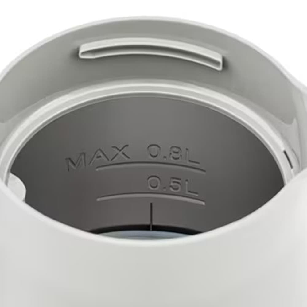 Iris Ohyama Electric Kettle Off White Terracotta Warm Gray Saxophone Blue Tipping and Leaking Prevention Structure Warm Gray IBKT-800-H