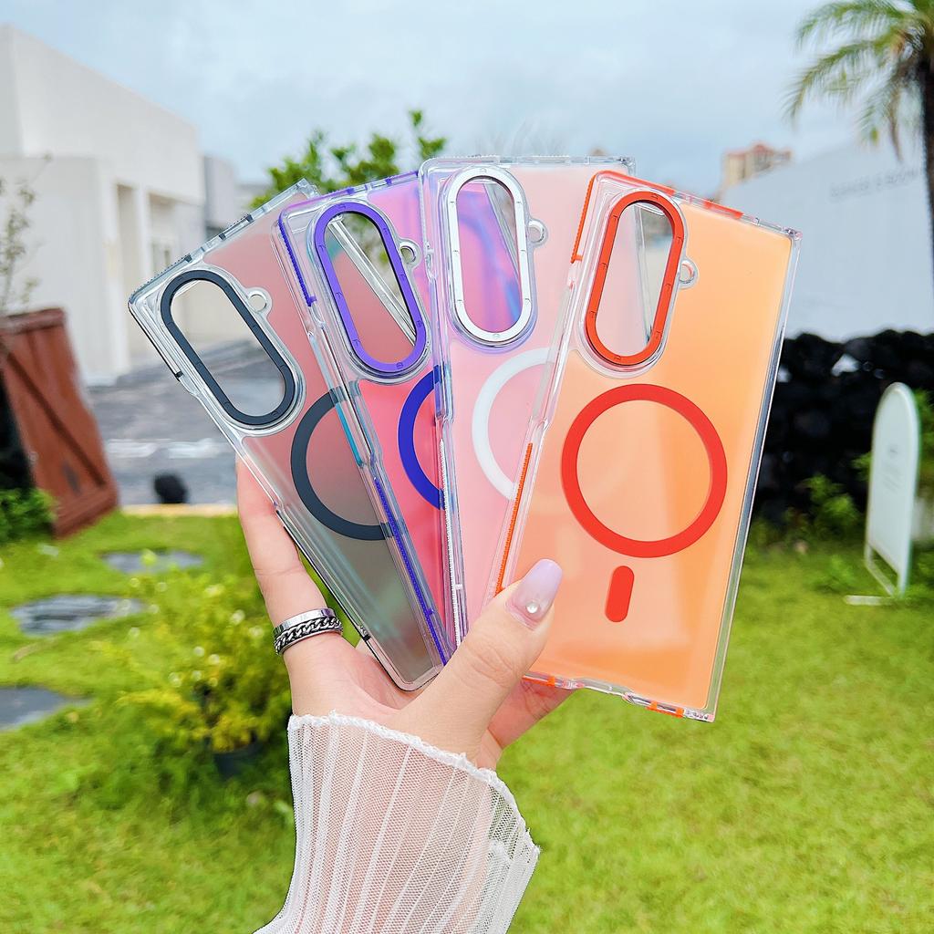 Suitable for Samsung Left and Right Folding Z Fold  6 7 Gradient Chameleon High End Colorful Shell