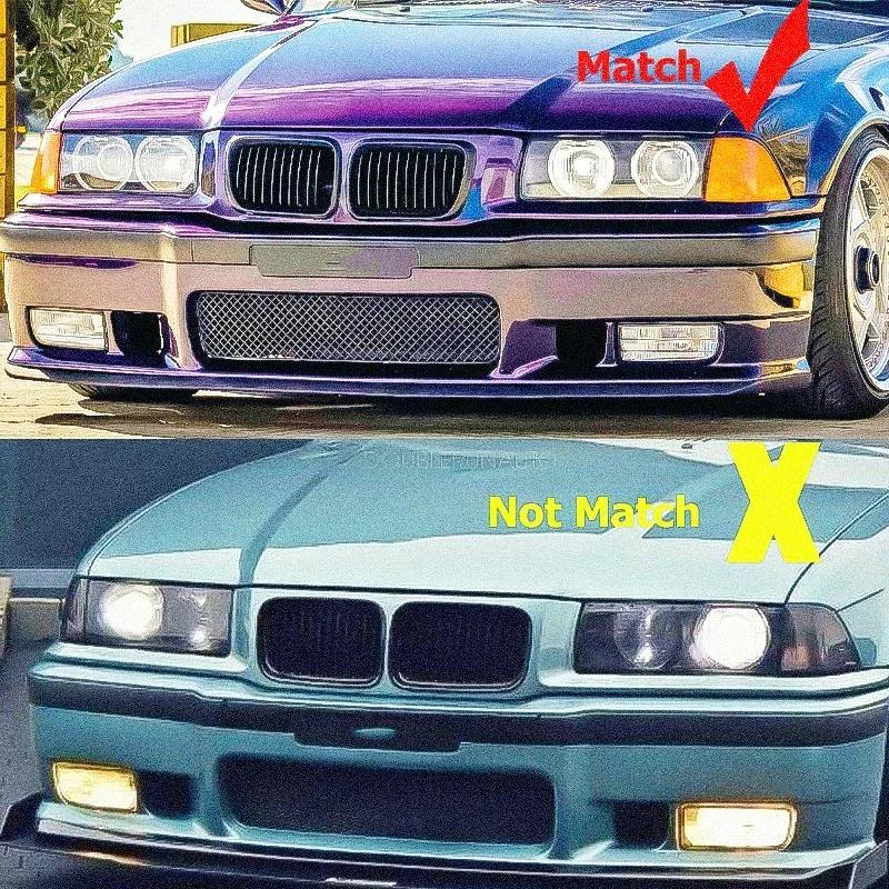 For BMW 318i 323i 325i 320i 328i  1997 1998 1999  Matte Black ABS E36 Grille Front Replacement Hood Kidney Grill QCYZR1
