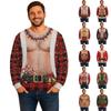 Pulover Unisex Amuzant cu Gât Rotund, Mânecă Lungă, Pulover Casual, Top Tricotat Original pentru Purtare Zilnică