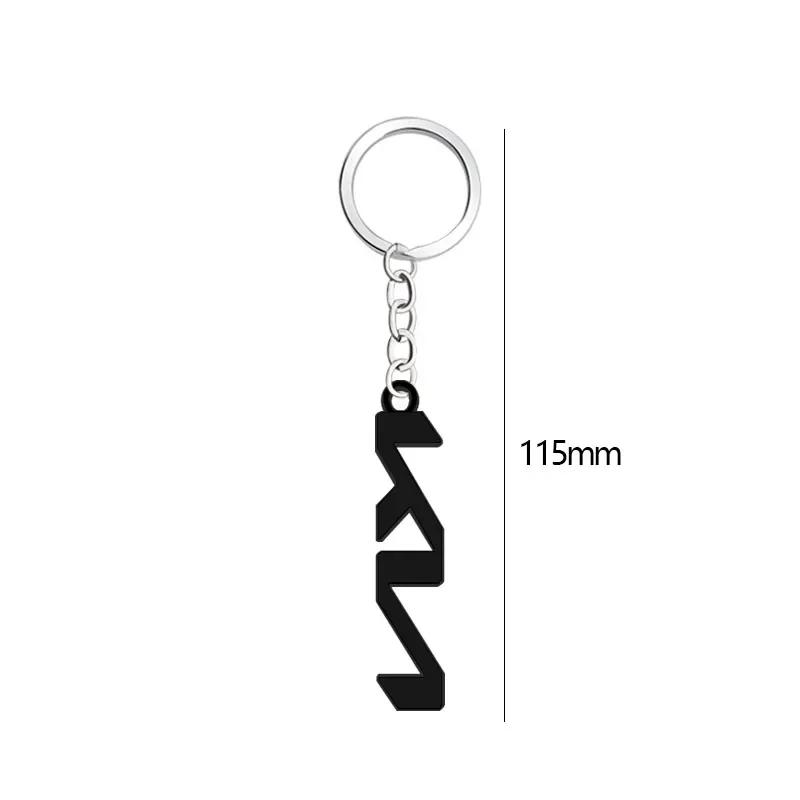 LQFH2 3D Metal Car Keychain for KIA K2 K3 K5 K7 Soul Rio Cerato Forte Optima Sportage Ceed Stonic Oprius GT Line Key Ring Accessorie