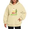 Ladies' Christmas Style Printed Hoodie With Wool And Pockets For Women