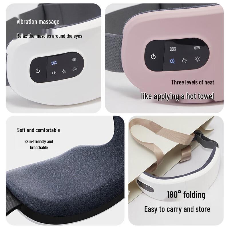 Heated Eye Massager Sleep Mask CN Plug (adapter Included)