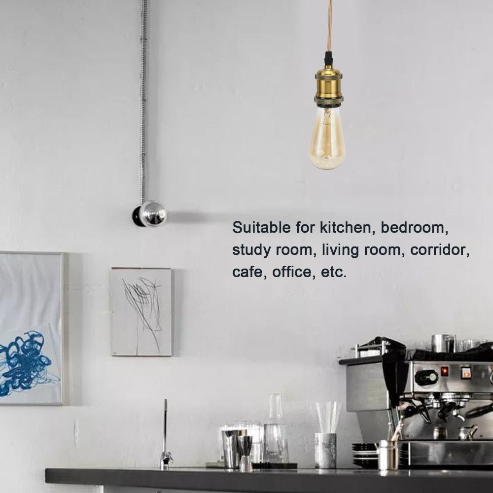 100-240V Vintage Pendant Light E27 Pendant Socket Durable Pendant Light Kit Hall