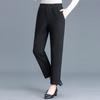 Women's Fleece-Lined Winter Elastic Waist Mom Pants
