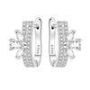 S925 Sterling Silver Exquisite Flower Earrings Hoop Earrings Women Jewelry Original Trendy Anniversary Gifts