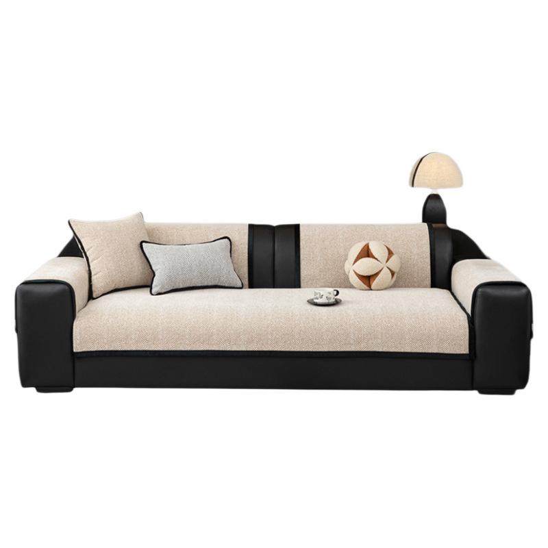 Einfarbiges Modernes L-förmiges Sofakissen-Set Bequemer Sofabezug Kombipack Haustierfreundlich Rutschfest Modulare Sofas