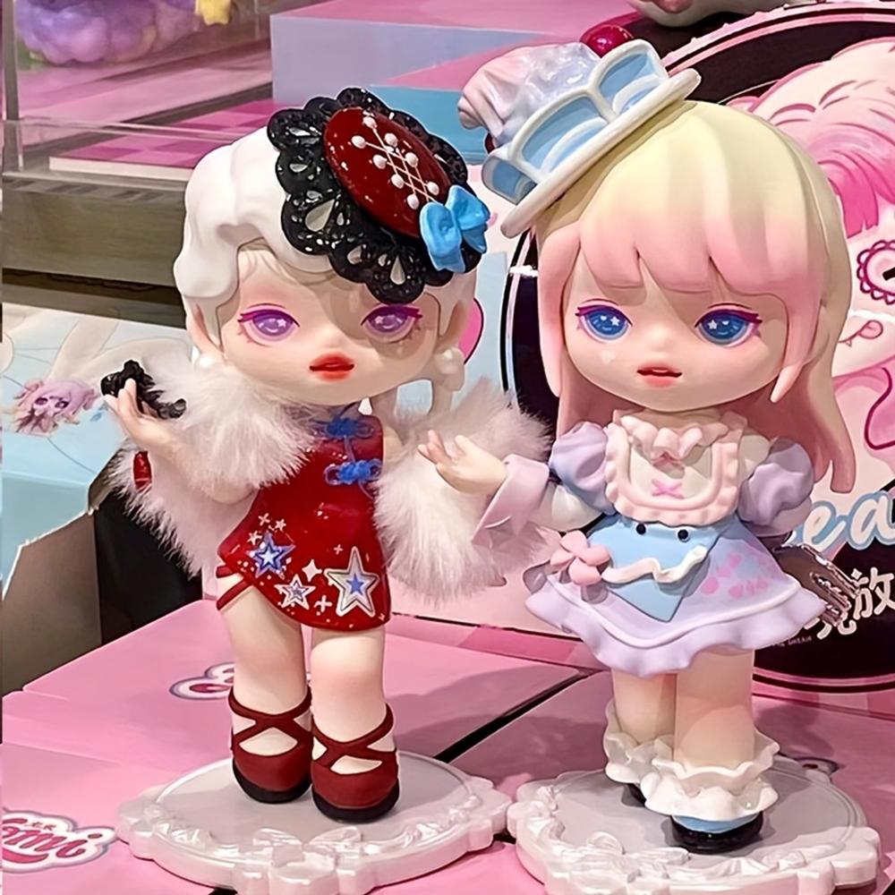 Kawaii Original Yomi Blind Box Dream Showroom Series Collectable Model Mystery Boxes Surprise Box Girl Heart Christmas Gifts