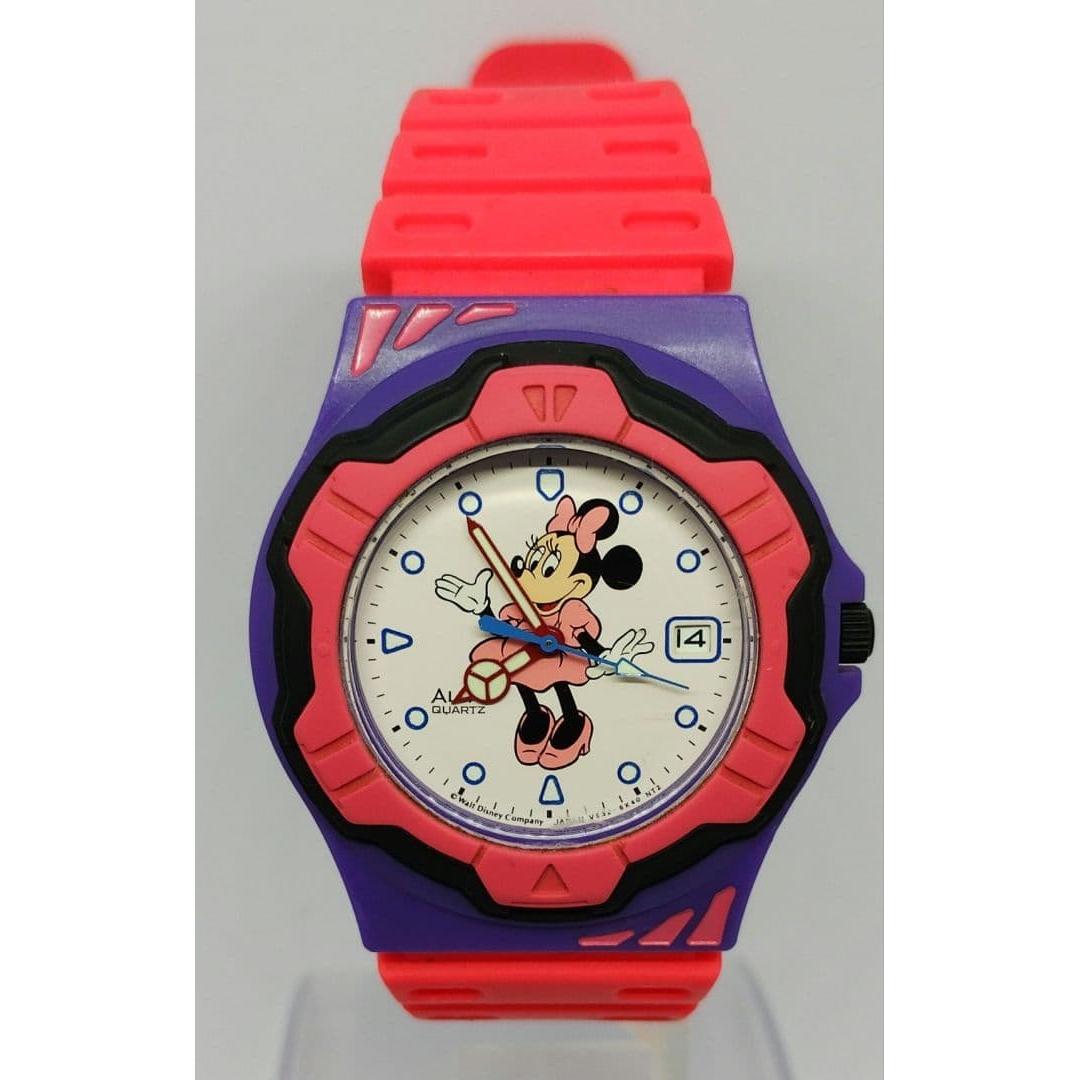 Used [In operation Heisei Retro] SEIKO ALBA Minnie Mouse wristwatch