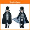 Scary Skeleton Skull Ghost Kids Boy Halloween Cosplay Party Outfit Costume