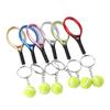 Tennis Charms Bag Pendant Tennis Pendant Sport Key Ring Car Key Ring Tennis Racket Keychain