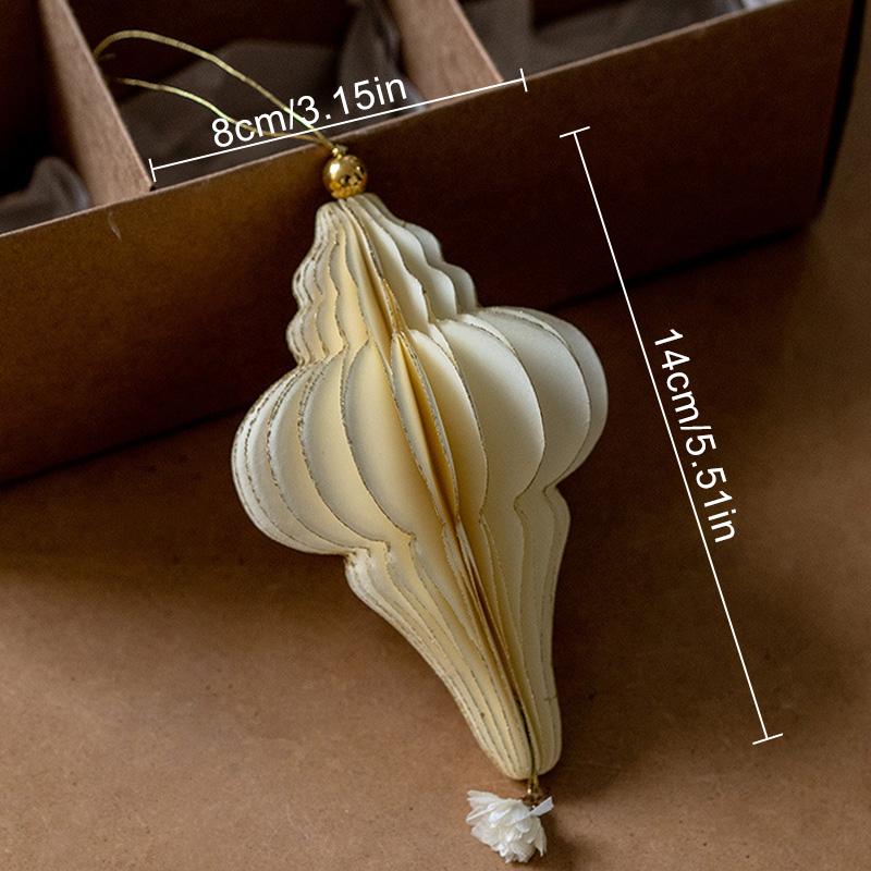 1/3Pcs New Year Paper Honeycomb Ball Pendant Christmas Tree Hanging Ornaments Paper Lantern Wedding Home Xmas Supplies