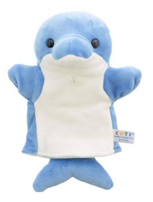 PUPPET COLLECTION MARINE Dolphin Hand Puppet Blue Kids