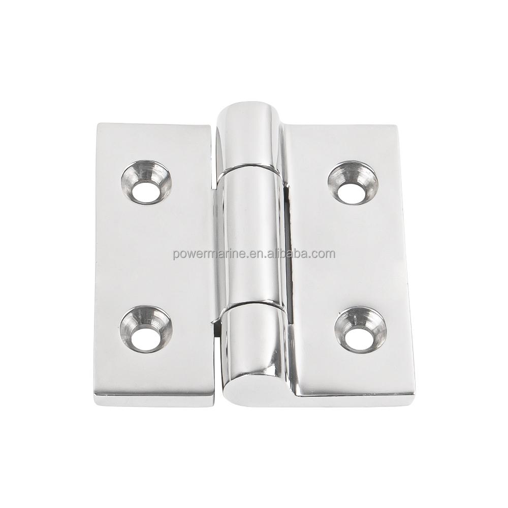 Modern Design 316 Stainless Steel Heavy Duty Strap Butt Hinge Boat Hinge Yacht Casting Hinge for Boats 75x75mm