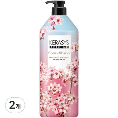 Shampooing parfumé aux fleurs de cerisier Kerasys, 1 L, 2 unités.