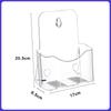 Acrylic Brochure Holder Clear Display Stand Magazines Table Countertop Desk or Wall Mount Organizer