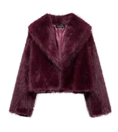 European and American autumn and winter new women's clothing fox hair black coat fur fur jacket Spice girl