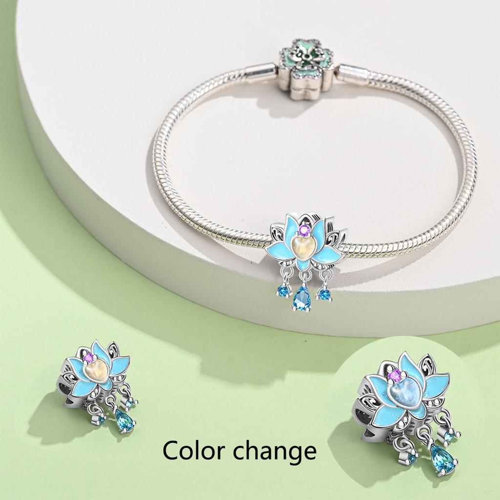 New 925 Silver Original Luminous Chameleon Firefly Beaded Jewelry Bead Bracelet