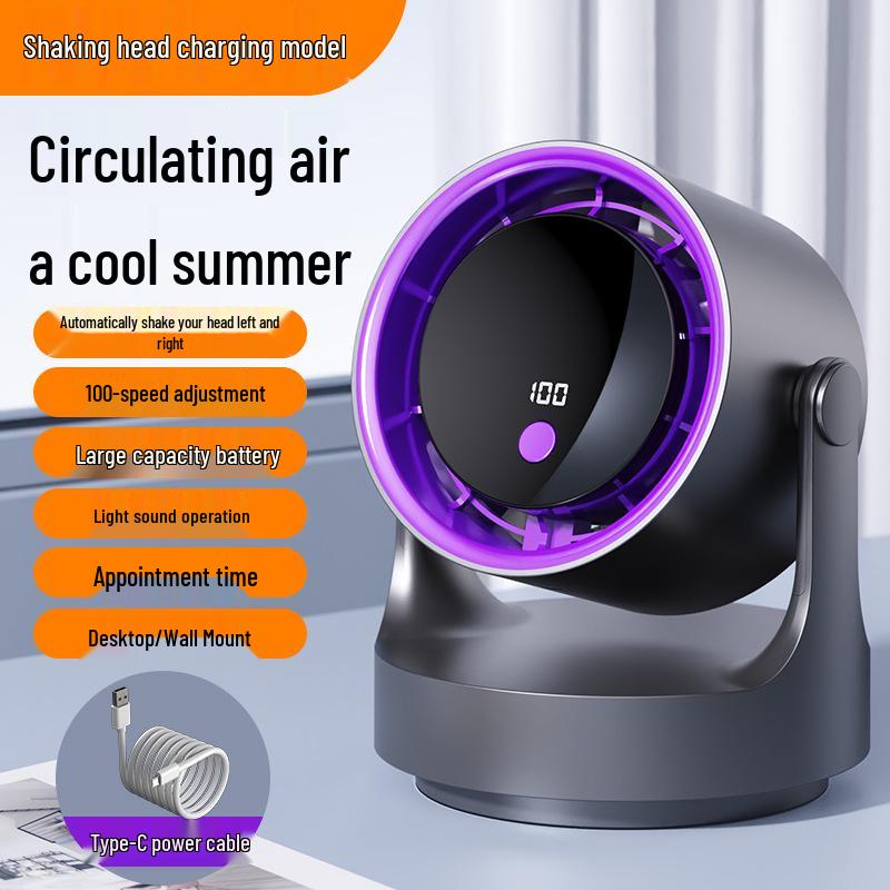 USB Rechargeable High-Speed Desktop Fan for Home & Office