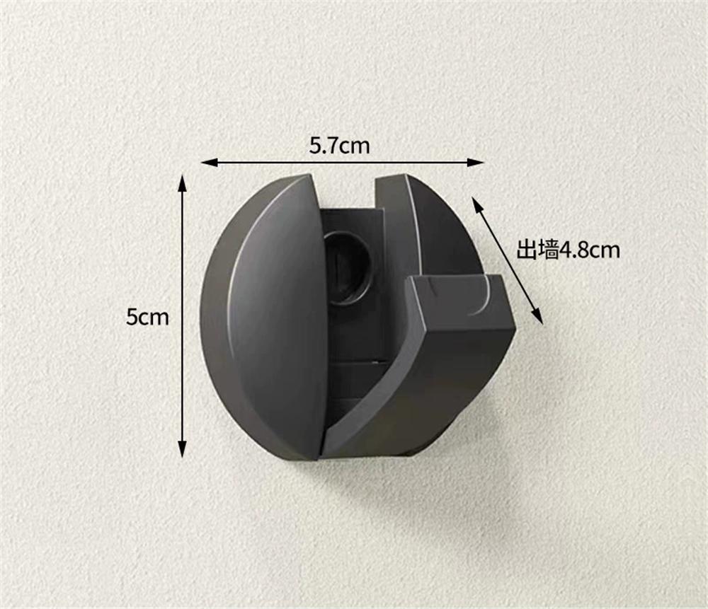 Tuqiu Robe Hook Folding Clothes Hook Black Gold Clothes Rack Hanger Towel hanger Aluminum kitchen hook Door Hanger Wall Mounted
