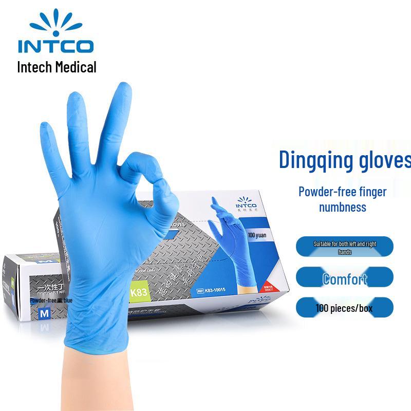 Yingke K83 Comfortable Disposable Nitrile Gloves - Food Safe, Waterproof, Oil & Chemical Resistant XL