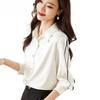 High Quality White Chiffon Shirt Women Loose Long Sleeve Casual Blouse Autumn Spring Slim Fit Elegant