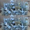 Wedding Aisle Blue Artificial Flower Row Decoration
