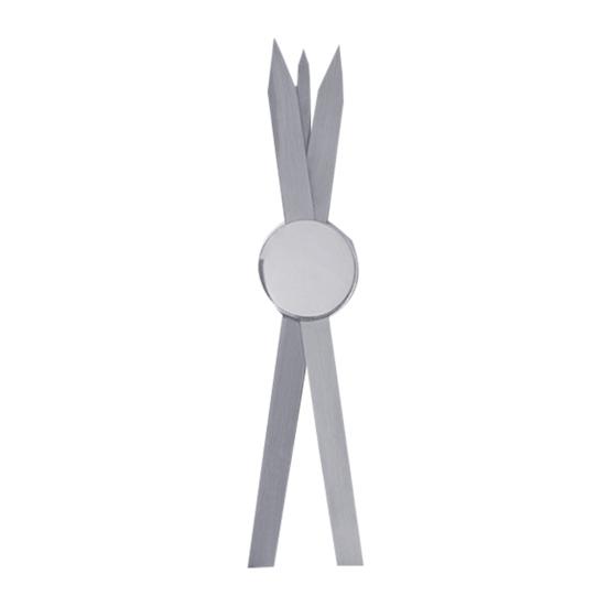 Eyebrow Ruler Easy To Operate Simple Convenient Durable Precise Positioning Measurement Symmetry Metal Compass Measuring Eyebrow Ruler for Beginner