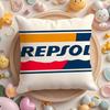 Pikpaka Cute Pink R-Repsol Petrleos Cushion Cover Plush Fabric Soft Double-Sided Printed Sofa Warm Winter Home Gift Pillow Cover