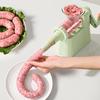 Mașină Manuală de Umplut Cârnați Râșniță de Carne Umplutură cu 4 Tuburi pentru Producție Casnică