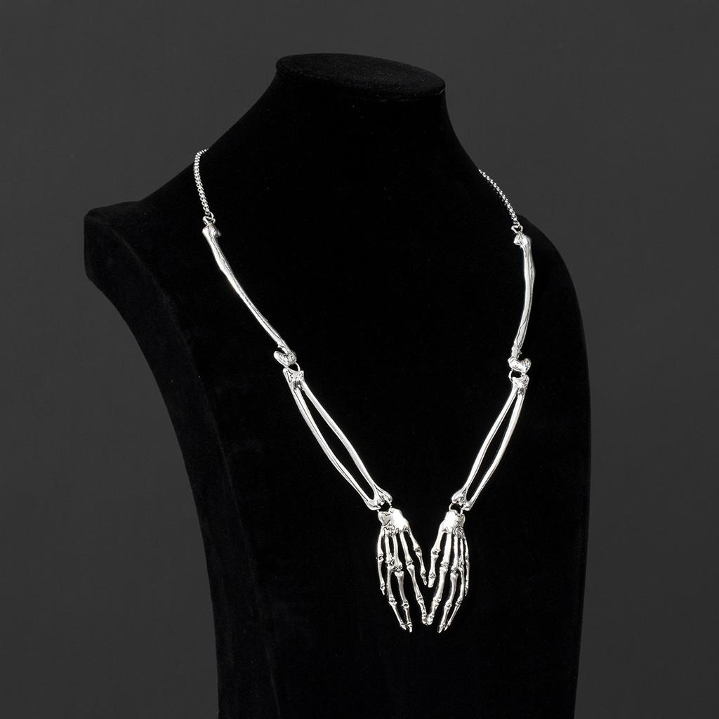 Halloween, Metal Skull, Ghost Festival, Claw Necklace, Accessories, Festival Party Dress Up, Cosplay Props, Party Decoration Accessories