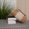 2025 Women's Large Capacity Woven Bucket Bag: Trendy Summer Vacation Beach Accessory