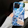 Greece In Summer Santorini Case for iPhone 13 12 Mini 11 Pro Max Soft Phone Cover X XS XR 7 SE 8 Plus 6 6S 5 5S Silicone Black C