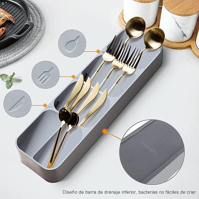 Cutlery Storage Organizer for Kitchen Drawers - Divider and Holder for Forks, Spoons, and Knives