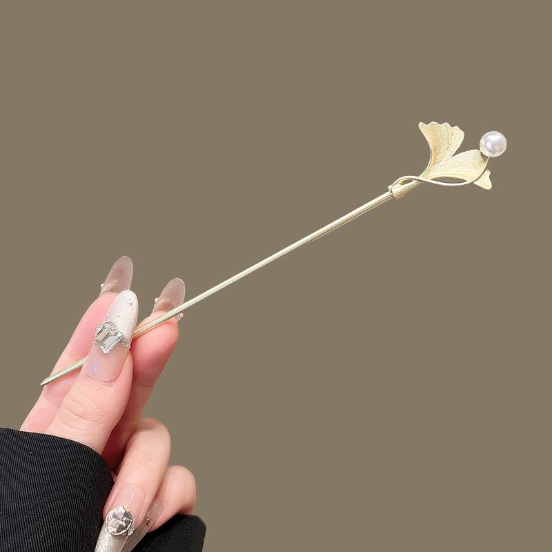 New Chinese Style Hairpin National Trend High-End Sensation Hair Accessories Cold Ancient Style Alloy Butterfly Knot Hairpin