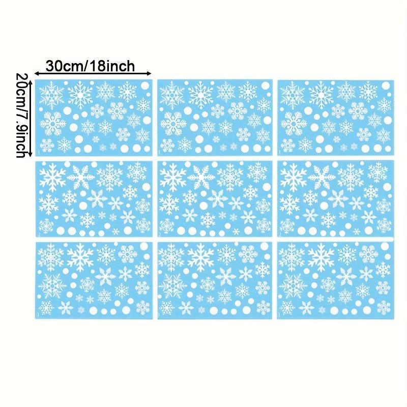 9 Sheets Reusable PVC Christmas Window Clings Static Stickers for Holiday , Perfect for Christmas & Thanksgiving Party Supplies