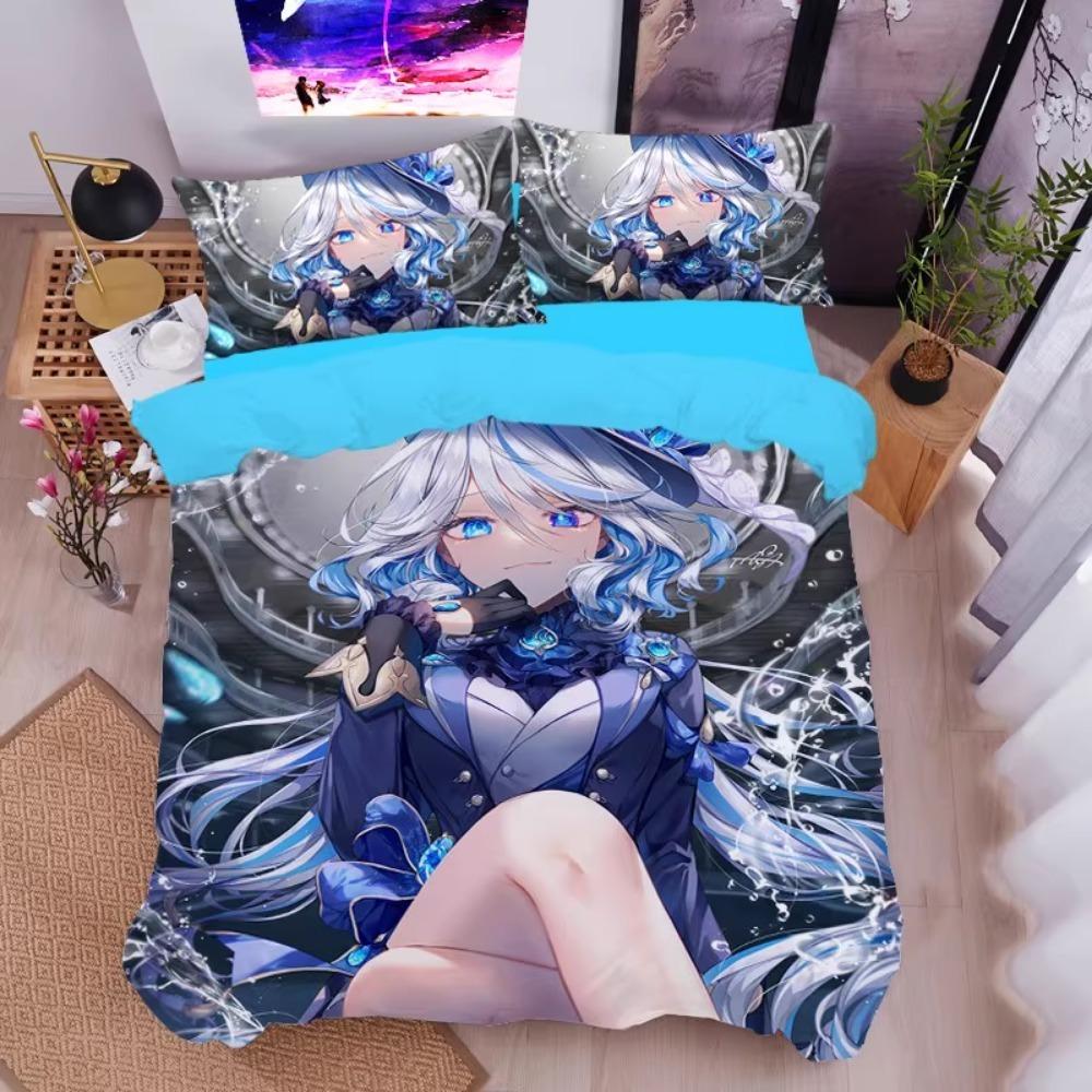 Anime-Charakter,Mikrofaser-Bettwäschesets,Kindergeburtstagsgeschenk mit Reißverschluss,Zimmerdekor,Bettbezug für Teenager,Erwachsene,Bettbezug