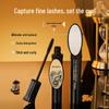 Hanbeier Black Feather Double Curl Mascara: Silky, Smudge-Proof, Waterproof & Sweatproof for Beautifully Curled Lashes