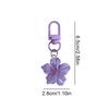 1PC Colorful Romantic Accessory Delicate Flower Sweet Keychain Giftable Backpack Stylish Cherry Blossom Cute 5.5x3cm